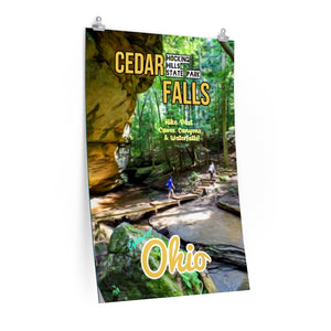 Hocking Hills State Park Cedar Falls Trail Poster