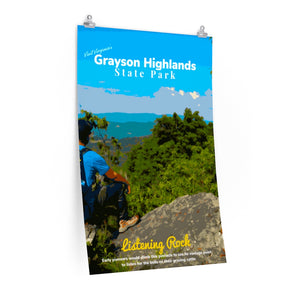 Grayson Highlands State Park Listening Rock Poster