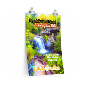 Pisgah National Forest Looking Glass Falls Overlook Poster
