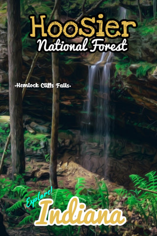 Hoosier national forest hemlock cliffs waterfall trail Indiana