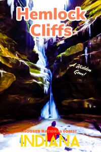 Hemlock Cliffs Hoosier National Forest Indiana Poster