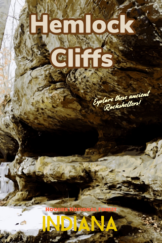 Hemlock Cliffs Hoosier National Forest Indiana Poster