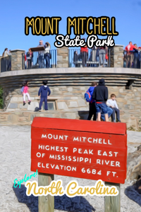Mount Mitchell state Park peak summit tower poster North Carolina 
