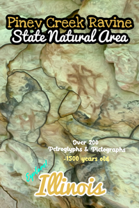 Piney Creek Ravine state Natural Area prehistoric rock art pictographs poster