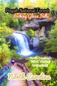 Pisgah National Forest looking glass falls waterfall poster North Carolina 