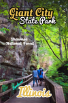 Giant City State Park giant city nature trail in Illinois poster