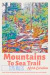Mountains to sea hiking Trail North Carolina Poster