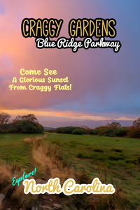 Craggy Gardens sunset on the blue ridge parkway North Carolina poster 