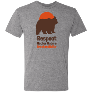 respect mother nature brook and holler grey tee