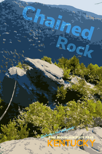 Chained Rock Pine Mountain State Park Hiking Trail Kentucky Poster