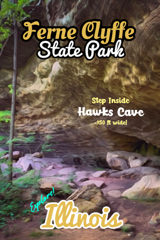 Ferne Clyffe State Park Shawnee National forest Illinois poster 