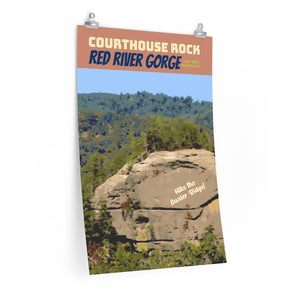 Red River Gorge Courthouse Rock Kentucky Poster 