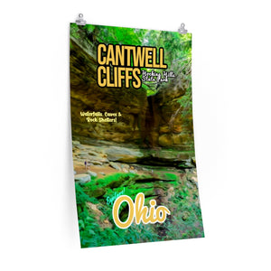 Hocking Hills State Park Cantwell Cliffs Waterfall Poster