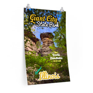 Giant City State Park Devils Standtable Poster