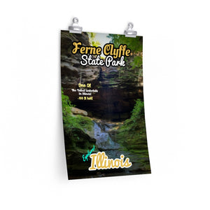 Fern Clyffe State Park Waterfall Poster