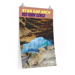 Red River Gorge Star Gap Arch Poster