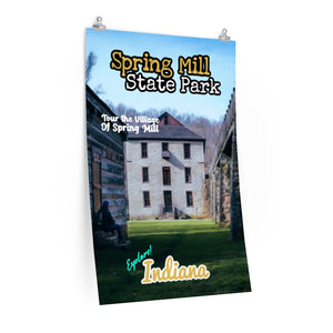 Spring Mill State Park Pioneer Village Poster