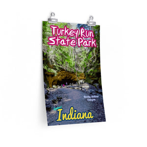 Turkey Run State Park Rocky Hollow Canyon Poster