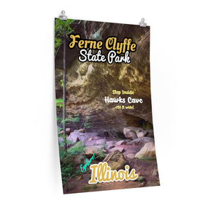 Ferne Clyffe State Park Hawks Cave Poster