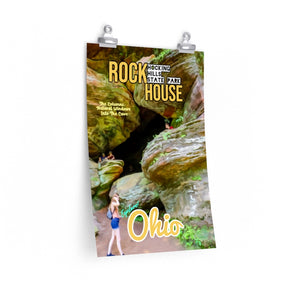 Hocking Hills State Park Rock House Entrance Poster