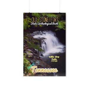 Old Stone Fort State Archeological Park Little Step Falls Poster