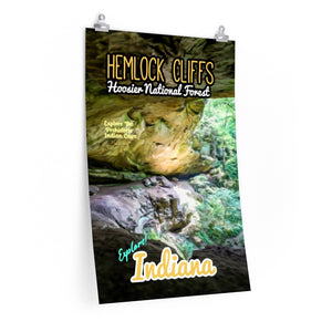 Hoosier National Forest Hemlock Cliffs Indian Cave Poster
