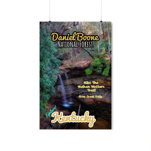Daniel Boone National Forest Bear Creek Falls Poster